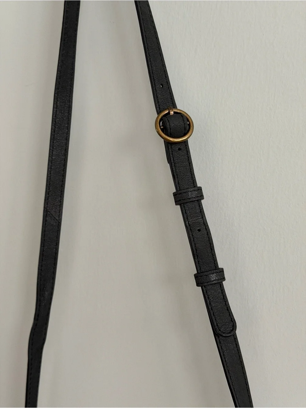Lucky Brand Dark Charcoal Gray Leather Crossbody Bag